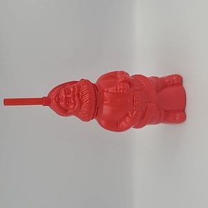 BNWT Coca Cola reusable Santa holiday cup with straw tumbler